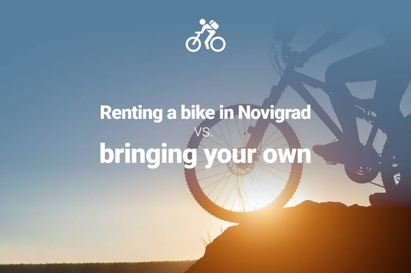 Dovresti noleggiare una bicicletta o portarla da casa (durante la visita a Cittanova)